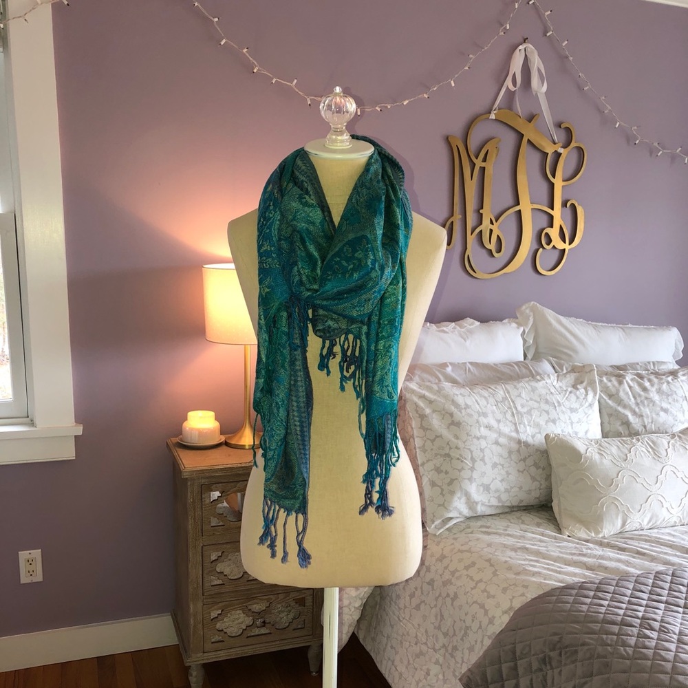 Blue & Green Scarf